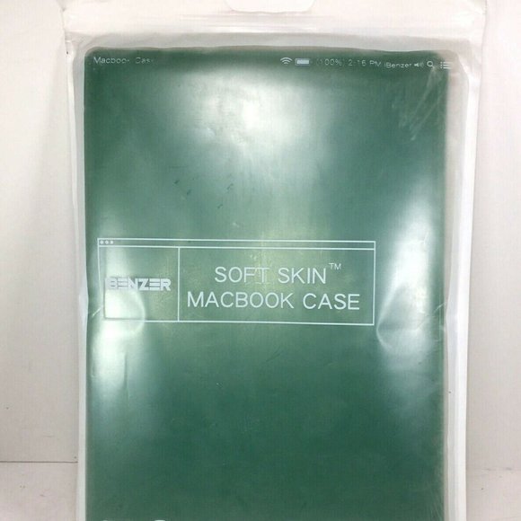 iBenzer Macbook Green Soft Skin Case 13” - Picture 1 of 12